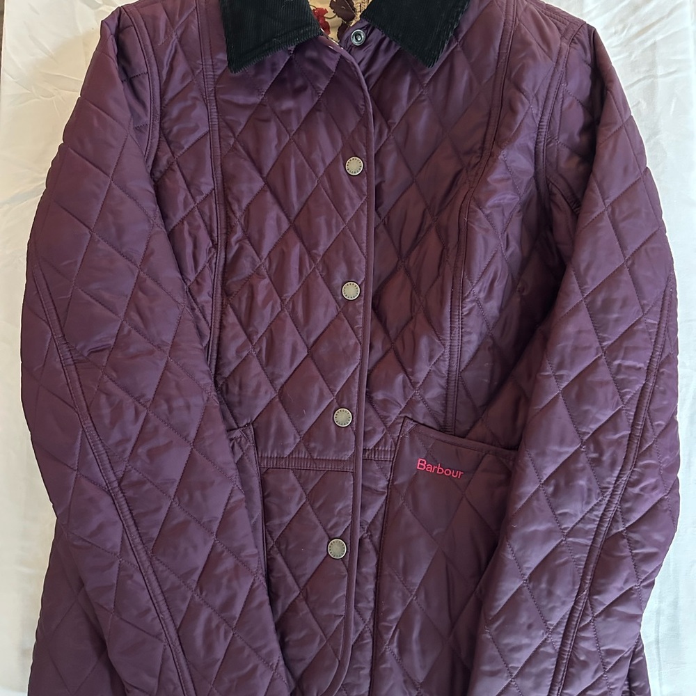 Barbour Women's Plum Quilted Utility Jacket